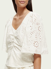 Load image into Gallery viewer, Flutter sleeved organic cotton top (7884626919632)
