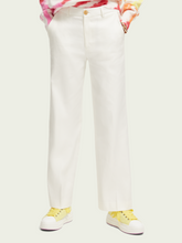 Load image into Gallery viewer, Edie high-rise wide leg linen-blended trousers (7884628197584)

