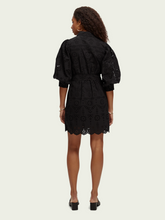 Load image into Gallery viewer, Puffed-sleeve broderie anglaise mini dress (7884626526416)
