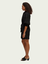 Load image into Gallery viewer, Puffed-sleeve broderie anglaise mini dress (7884626526416)
